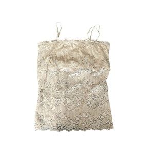 y2k no boundaries sheer beige cami